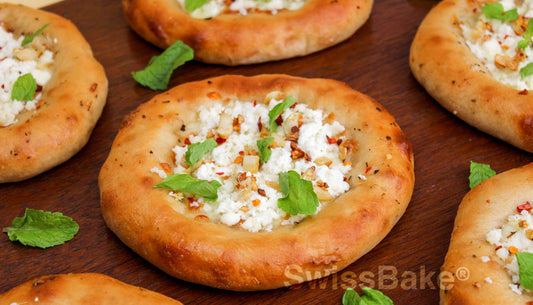 MEDITERRANEAN FLATBREAD WITH FETA & MINT