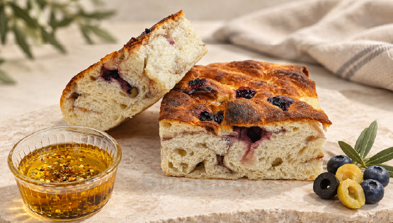 Blueberry & Olive Focaccia